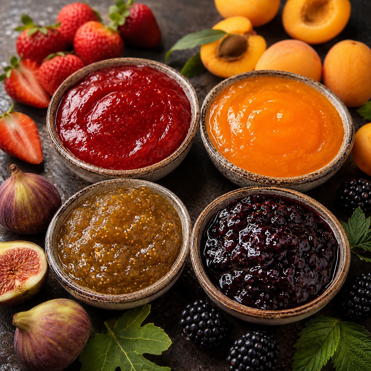 Fruit jams and preserves